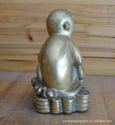 批發(fā)精工銅制工藝品 猴子銅像，匠心開(kāi)業(yè)好禮